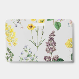 Crachá Conjunto de flores vintage