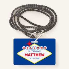 Crachá Convite de Despedida de Solteiro para Sinais de La