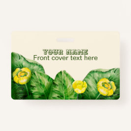 Crachá cor d'água amarela