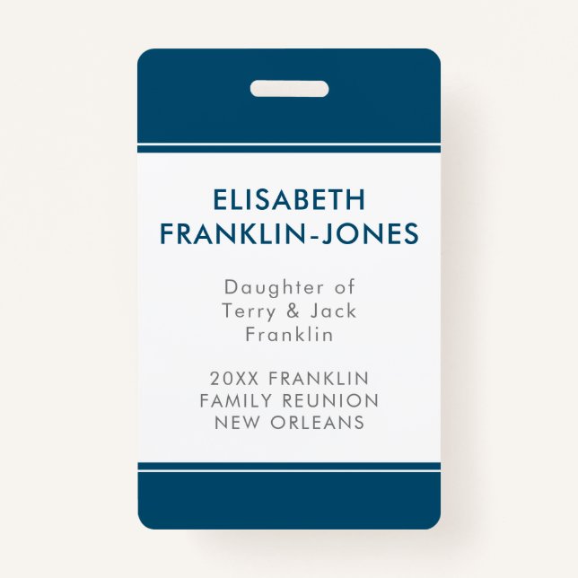 Crachá Cor e textos feitos sob encomenda da reunião de (Frente)