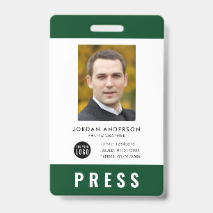 Crachá Cor Personalizada Adicionar Logotipo Foto Fotógraf