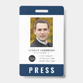 Crachá Cor Personalizada Adicionar Logotipo Foto Fotógraf