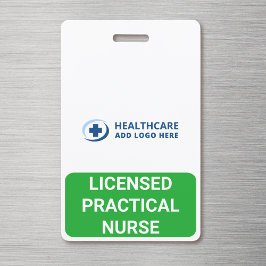 Crachá Cor Personalizada Enfermeira de Papel Médico LPN C