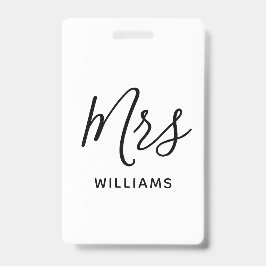 Crachá Cordão Personalizado com Nome de Professor Simples