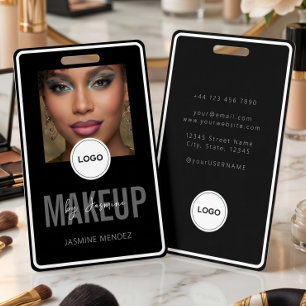 Crachá Cordonciere de Maquiagem Glamouroso Foto Preto e B