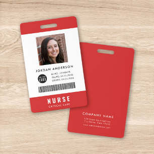 Crachá Cores Personalizadas Adicionar Logotipo ID Médico 