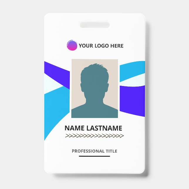 Crachá Corporate ID Card Design Template (Frente)
