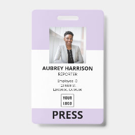 Crachá Corporativo Simples de Imprensa