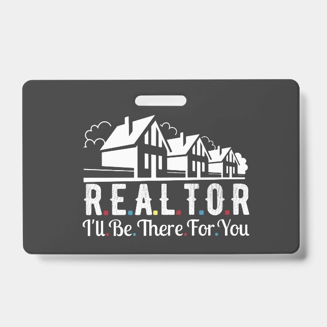 Crachá Corretor imobiliário lá para a sua casa   (Frente)