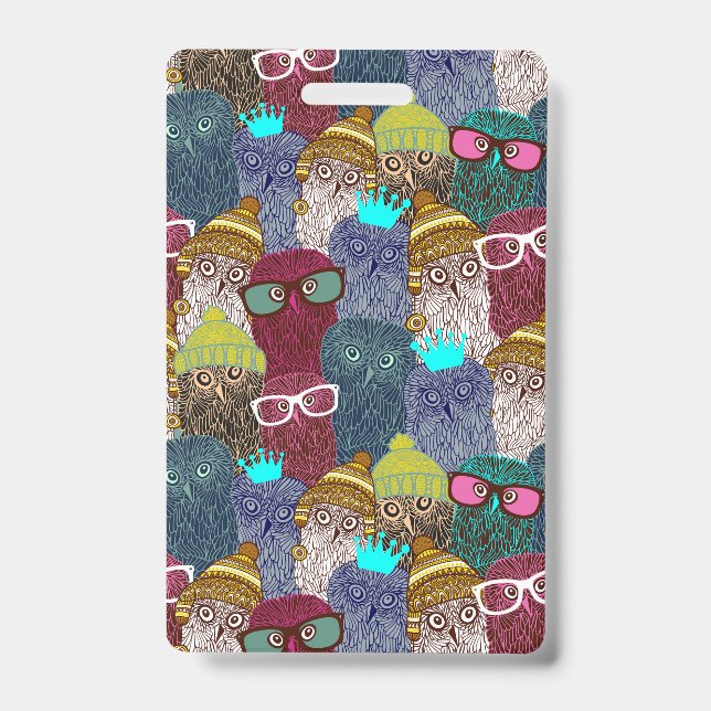 Crachá Coruja na coroa (Frente)