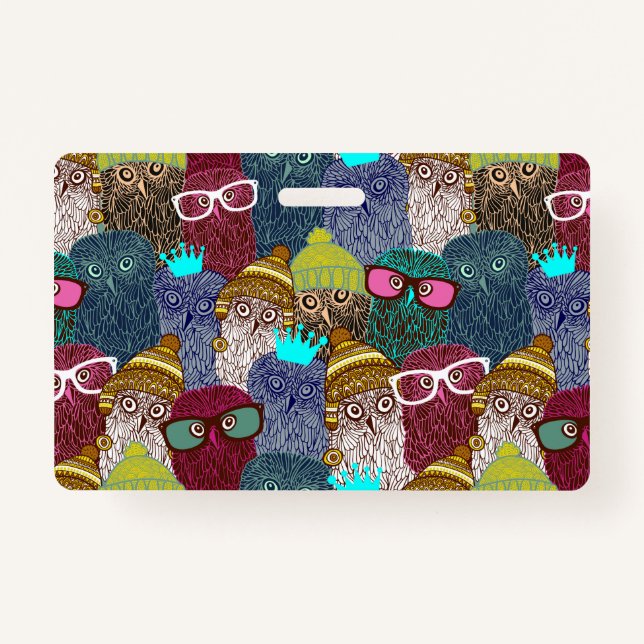 Crachá Coruja na coroa (Frente)