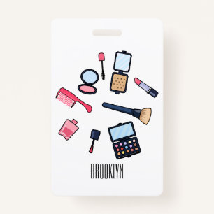 Crachá Cosméticos / ilustração de desenho animado