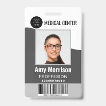 CRACHÁS de identificação com pátios para empregado