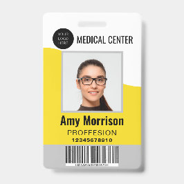 Crachá CRACHÁS de identificação com pátios para empregado
