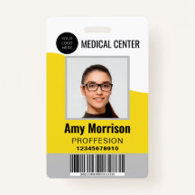 CRACHÁS de identificação com pátios para empregado