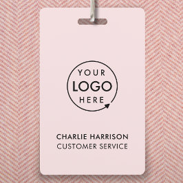 Crachá | Crachás de Identificação Rosa Personaliza