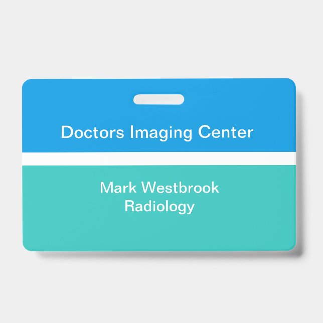 Crachá Crachás de Nome de Funcionários do Laboratório de  (Frente)