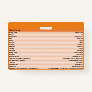 Crachá Crachás de Optometria para Medicina Espanhola