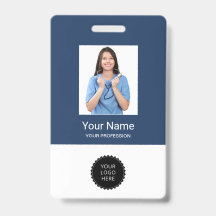 Crachás do Escritório de Logotipo Personalizado de