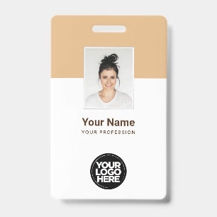 Crachá Crachás Personalizados de Nome de Funcionário Corp