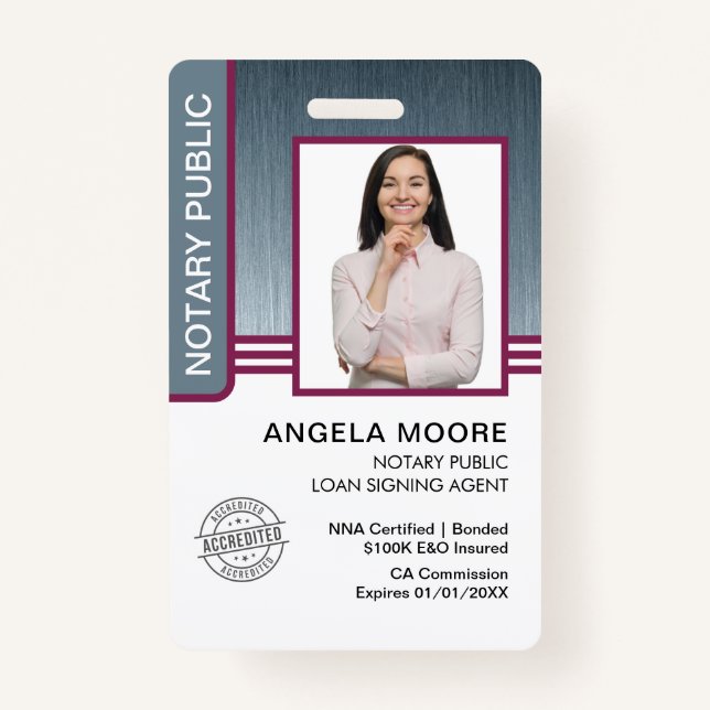 Crachá Crachás públicos notários (Frente)