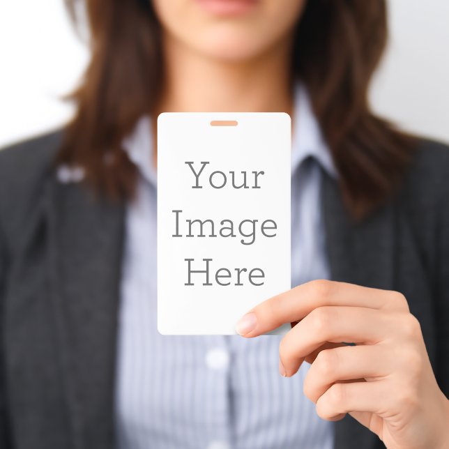 Crachá Vertical, Sem cordão (Apresentado)