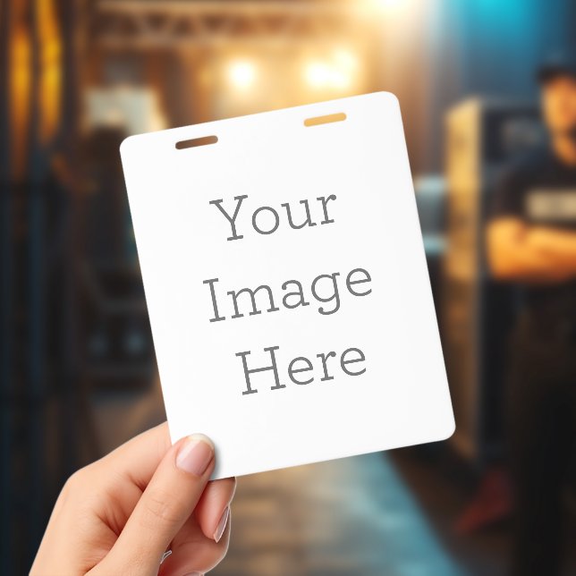 Crachá Vertical, Sem cordão (Concerto)