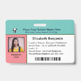 Crachá Criança/Menino de Cartão de Identificação Personal