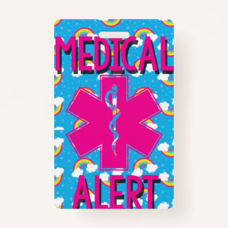 Crachá Crianças Alergia Comida Alerta de Alergia Médica