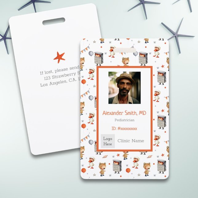 Crachá Crianças Diversas com Padrão de Figurinos ID Pedia (Criador carregado)