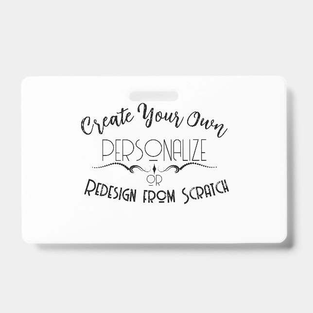 Crachá Crie o Seu Próprio (Frente)