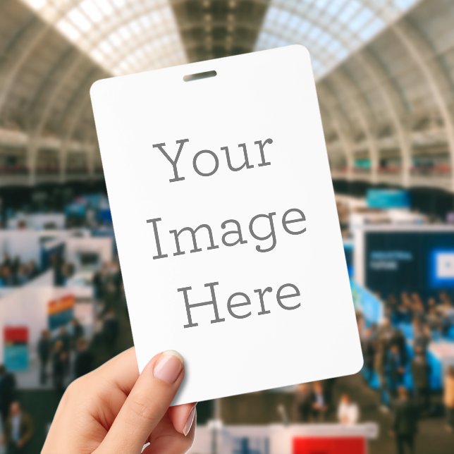 Crachá Vertical, Sem cordão (Conferência)