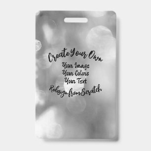 Crachá Crie Seu Próprio Design/Cor Personalizado