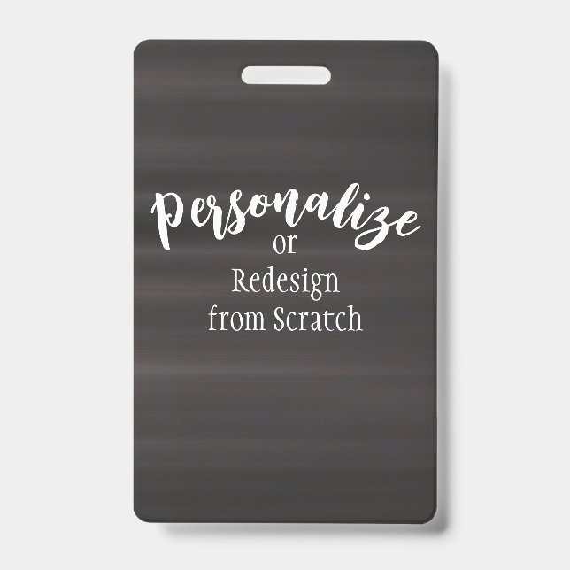 Crachá Crie seu próprio design personalizado (Frente)