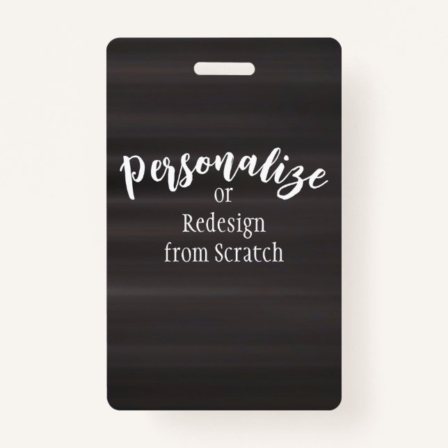 Crachá Crie seu próprio design personalizado (Frente)