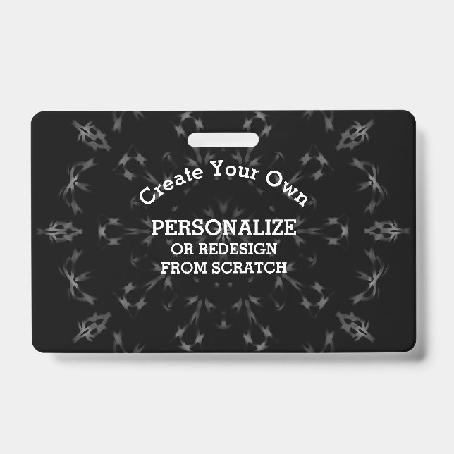 Crachá Crie seu próprio personalizado (Frente)