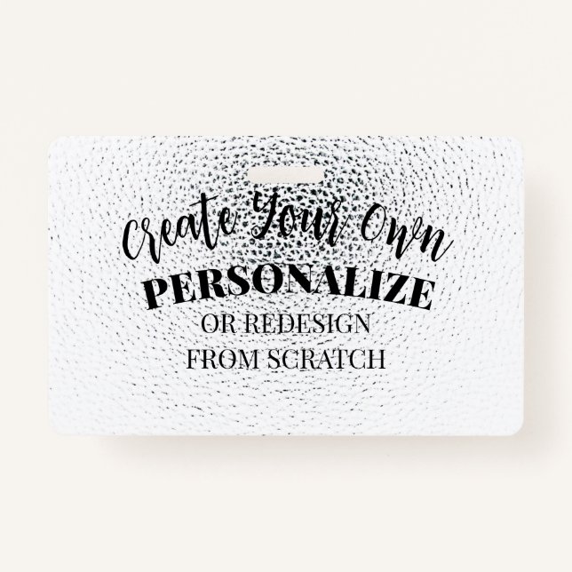 Crachá Crie seu próprio personalizado (Frente)
