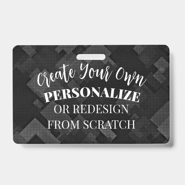 Crachá Crie um personalizado (Frente)