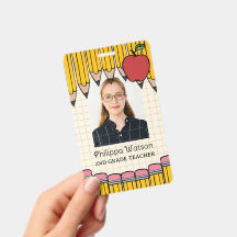 Crisólitos Lápis Vermelhos Maçã ID do Professor
