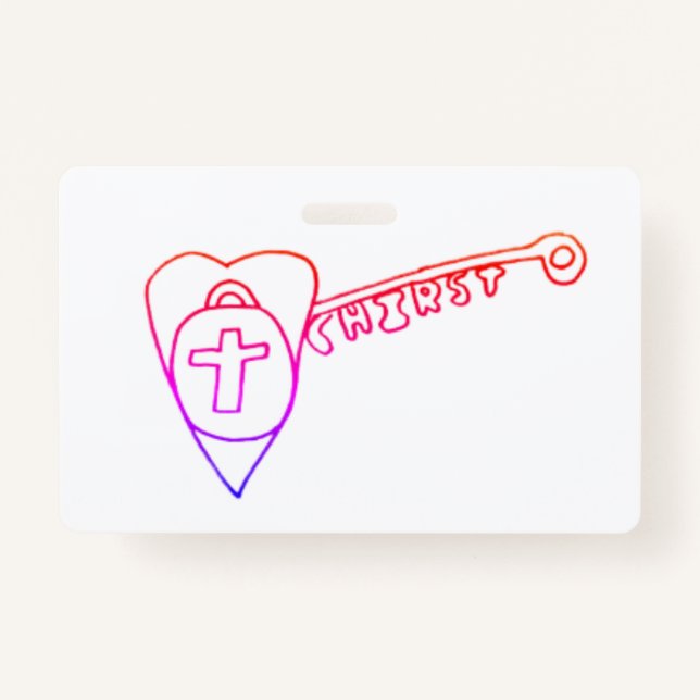 Crachá Cristo é a chave (Frente)