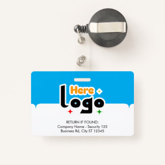 Crachá Custom Business Logo Employee Photo ID Badge