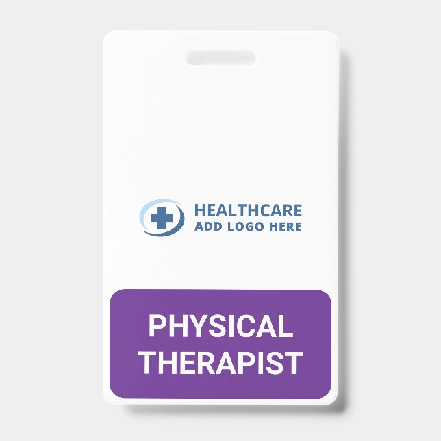 Crachá Custom Color PT Physical Therapist Companion (Front)