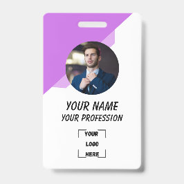 Crachá Custom Employee ID Badge with Photo