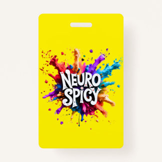 Crachá Custom NEUROSPICY learning disability emergency 