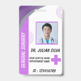 Crachá Custom Nurse ID Badge for Healthcare Employees