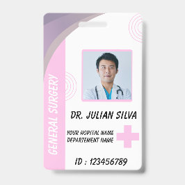 Crachá Custom Nurse ID Badge for Healthcare Employees