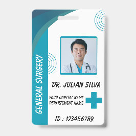 Crachá Custom Nurse ID Badge for Healthcare Employees