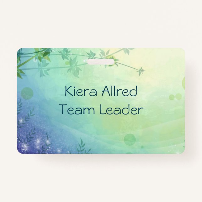 Crachá Customisable dreamy natural landscape (Frente)