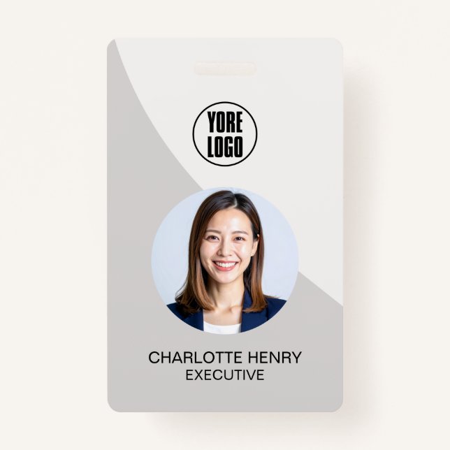 Crachá Customizable Business ID Card | Minimal Employee  (Frente)