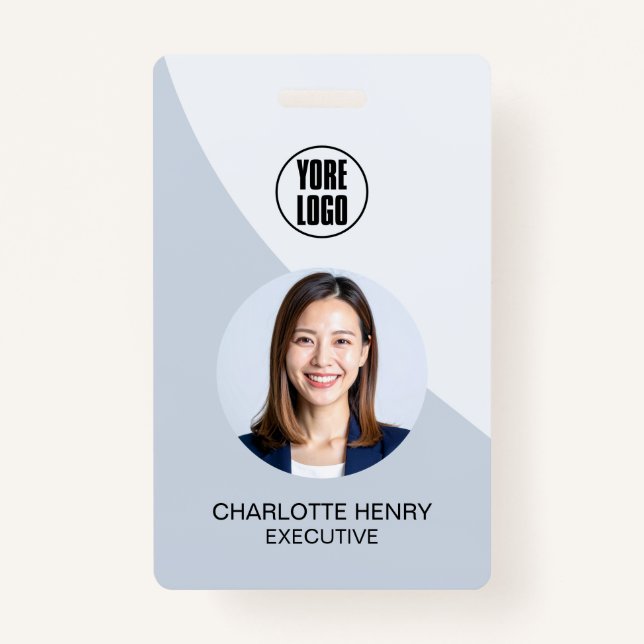 Crachá Customizable Business ID Card | Minimal Employee  (Frente)